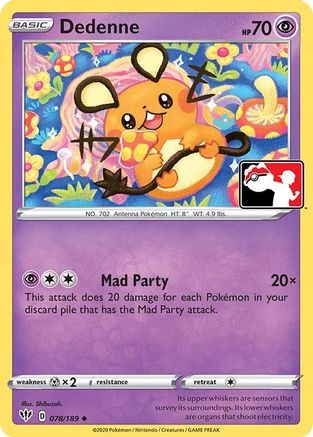 Dedenne 78 - Prize Pack Series Cards Holofoil - Poke-Collect