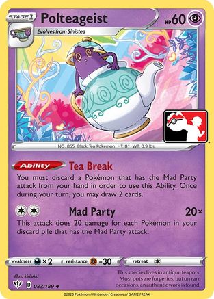 Polteageist 83 - Prize Pack Series Cards Holofoil - Poke-Collect