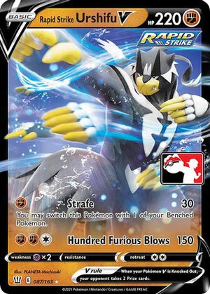 Rapid Strike Urshifu V 87 - Prize Pack Series Cards Holofoil - Poke-Collect