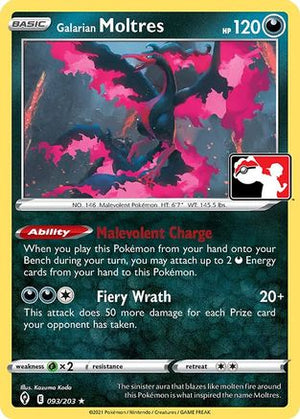 Galarian Moltres 93 - Prize Pack Series Cards - Poke-Collect