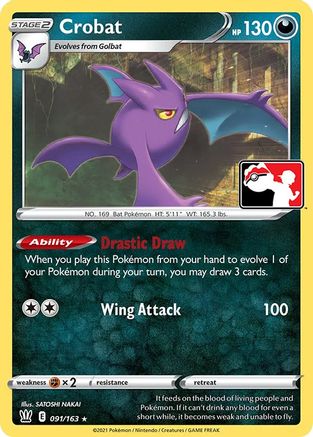 Crobat 91 - Prize Pack Series Cards - Poke-Collect
