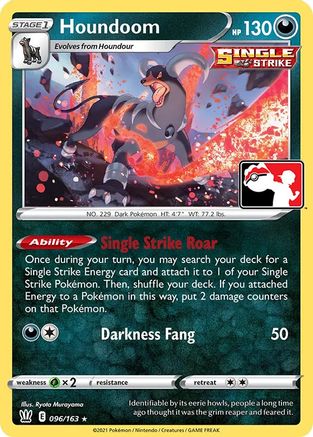 Houndoom 96 - Prize Pack Series Cards - Poke-Collect