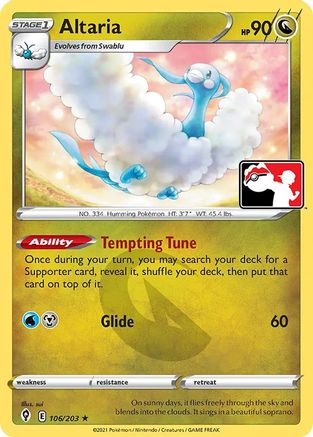 Altaria - 106/203 106 - Prize Pack Series Cards - Poke-Collect