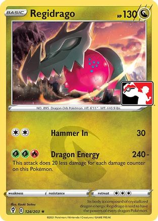 Regidrago - 124/203 124 - Prize Pack Series Cards - Poke-Collect