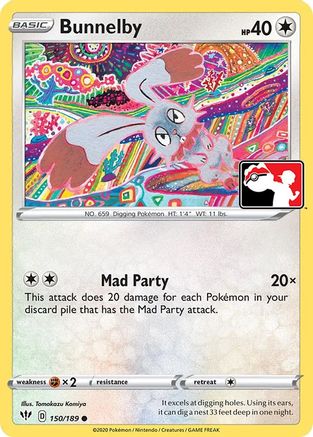 Bunnelby 150 - Prize Pack Series Cards Holofoil - Poke-Collect