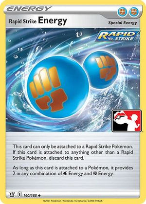 Rapid Strike Energy 140 - Prize Pack Series Cards Holofoil - Poke-Collect