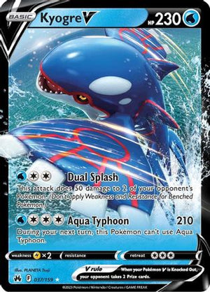 Kyogre V 37/159 - Crown Zenith Holofoil - Poke-Collect