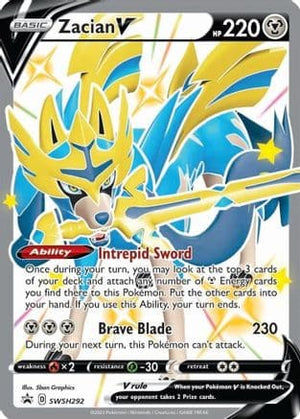 Zacian V SWSH292/307 - SWSH Black Star Promos Holofoil