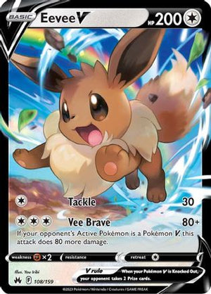 Eevee V 108/159 - Crown Zenith Holofoil - Poke-Collect