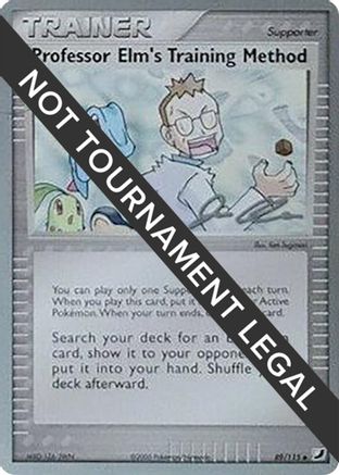 Professor Elm's Training Method - 2006 (Jason Klaczynski) 89 - World Championship Decks - Poke-Collect