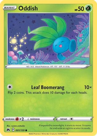 Oddish 1/159 - Crown Zenith - Poke-Collect