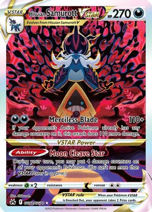 Hisuian Samurott VSTAR GG52/70 - Crown Zenith Galarian Gallery Holofoil - Poke-Collect