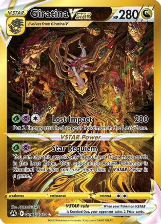 Giratina VSTAR (Secret) GG69/70 - Crown Zenith Galarian Gallery Holofoil - Poke-Collect