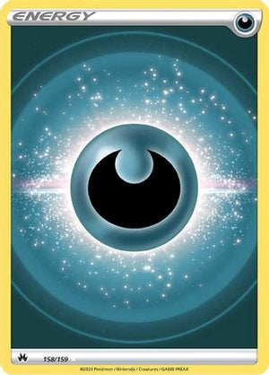 Darkness Energy (Texture Full Art) 158/159 - Crown Zenith Holofoil - Poke-Collect