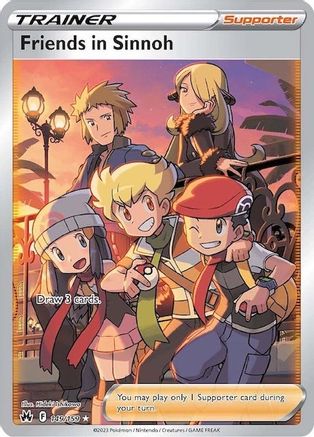Friends in Sinnoh (Full Art) 149/159 - Crown Zenith Holofoil - Poke-Collect