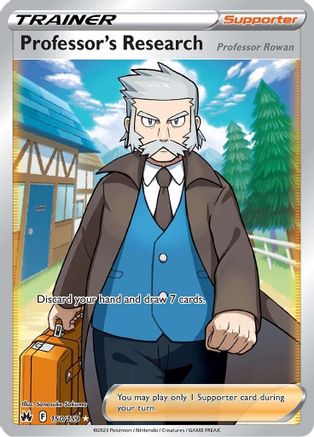 Professor's Research (Full Art) 150/159 - Crown Zenith Holofoil - Poke-Collect