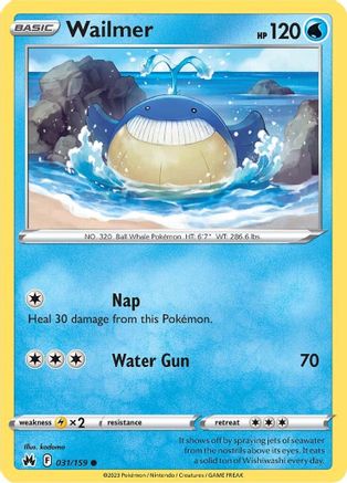 Wailmer 31/159 - Crown Zenith Reverse Holofoil - Poke-Collect