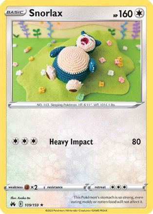 Snorlax 109/159 - Crown Zenith - Poke-Collect