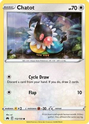 Chatot 112/159 - Crown Zenith - Poke-Collect