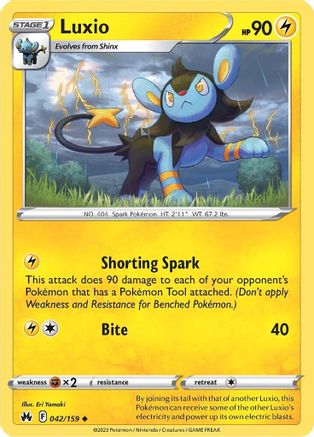 Luxio (42) 42/159 - Crown Zenith - Poke-Collect