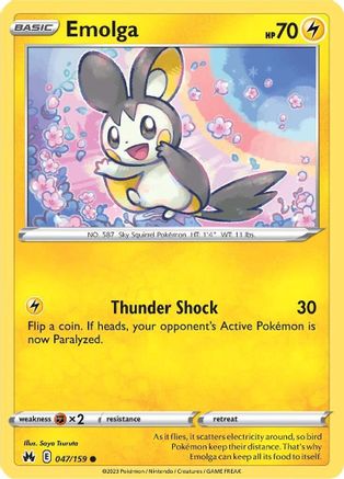 Emolga 47/159 - Crown Zenith - Poke-Collect