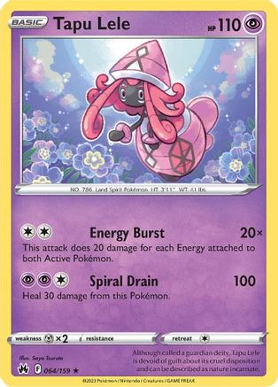 Tapu Lele 64/159 - Crown Zenith Holofoil - Poke-Collect
