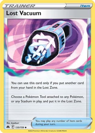 Lost Vacuum 135/159 - Crown Zenith Reverse Holofoil - Poke-Collect