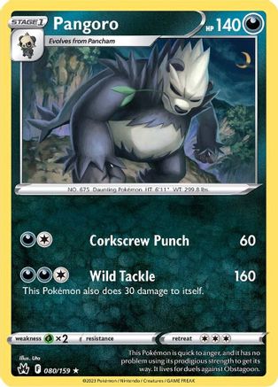 Pangoro 80/159 - Crown Zenith Reverse Holofoil - Poke-Collect
