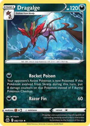 Dragalge 82/159 - Crown Zenith Reverse Holofoil - Poke-Collect