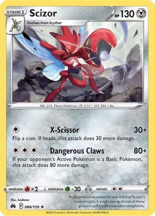 Scizor 86/159 - Crown Zenith - Poke-Collect