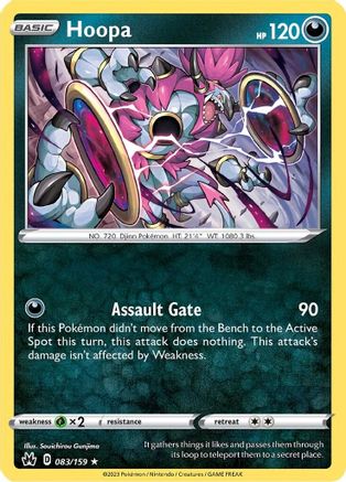 Hoopa 83/159 - Crown Zenith Reverse Holofoil - Poke-Collect