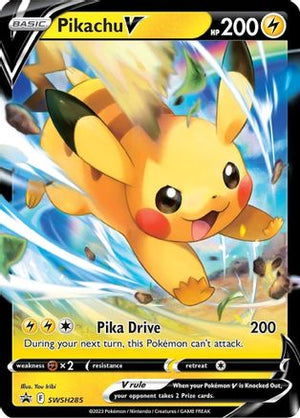Pikachu V - SWSH285 SWSH285/298 - SWSH Sword & Shield Promo Cards Holofoil - Poke-Collect