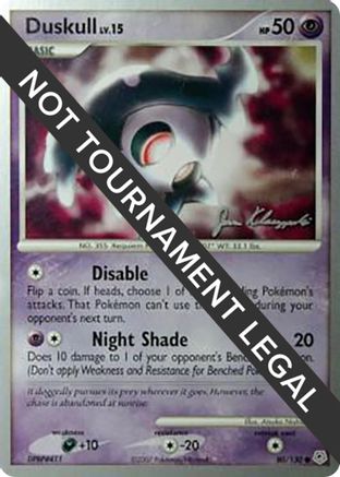 Duskull - 2008 (Jason Klaczynski) 80 - World Championship Decks - Poke-Collect