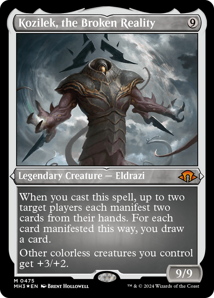 Kozilek, the Broken Reality (Foil Etched) (MH3-475) - Modern Horizons 3 Foil - Poke-Collect