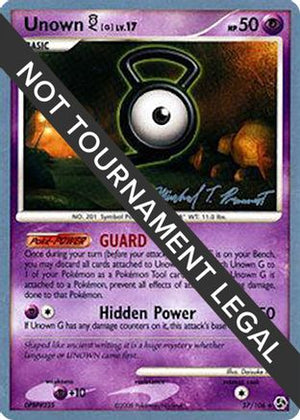 Unown [G] - 2010 (Michael Pramawat) 57 - World Championship Decks - Poke-Collect