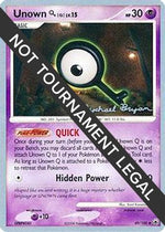 Unown [Q] - 2010 (Mychael Bryan) 49 - World Championship Decks - Poke-Collect