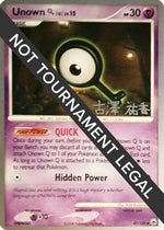 Unown [Q] - 2010 (Yuka Furusawa) 49 - World Championship Decks - Poke-Collect