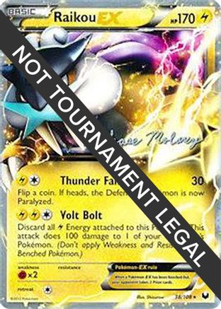 Raikou EX - 2012 (Chase Moloney) 38 - World Championship Decks - Poke-Collect