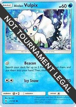 Alolan Vulpix - 2017 (Zachary Bokhari) 21 - World Championship Decks