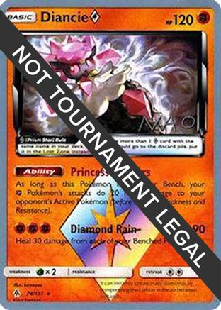 Diancie Prism Star - 2018 (Naohito Inoue) 74 - World Championship Decks - Poke-Collect