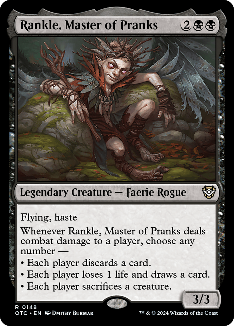 Rankle, Master of Pranks (OTC-148) - Outlaws of Thunder Junction Commander - Poke-Collect