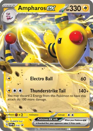 Ampharos ex - 016 16 - SV Scarlet & Violet Promo Cards Holofoil - Poke-Collect