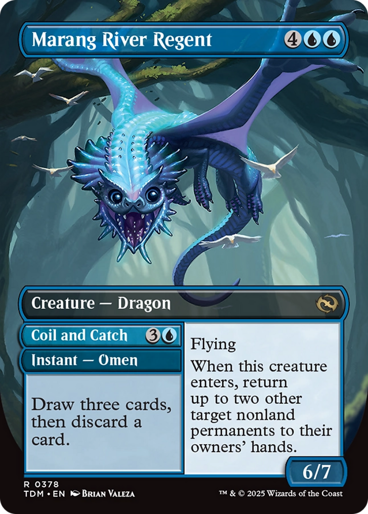 Marang River Regent // Coil and Catch // Marang River Regent (TDM-378) - Tarkir: Dragonstorm (Borderless) - Poke-Collect