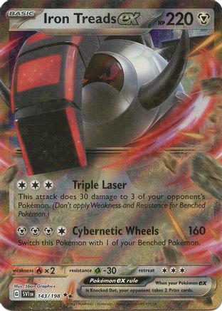 Iron Treads ex - 143/198 143 - SV01 Scarlet & Violet Base Set Holofoil - Poke-Collect