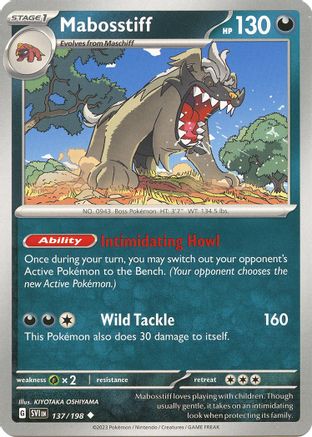 Mabosstiff - 137/198 137 - SV01 Scarlet & Violet Base Set - Poke-Collect