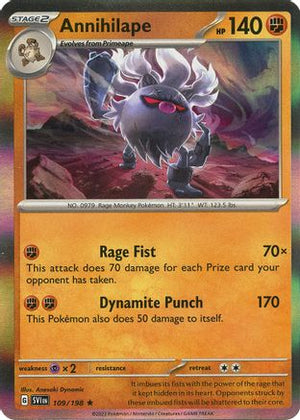 Annihilape 109 - SV01 Scarlet & Violet Base Set Reverse Holofoil - Poke-Collect