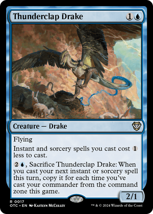 Thunderclap Drake (OTC-017) - Outlaws of Thunder Junction Commander - Poke-Collect