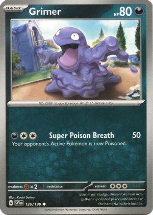 Grimer 126 - SV01 Scarlet & Violet Base Set Reverse Holofoil - Poke-Collect