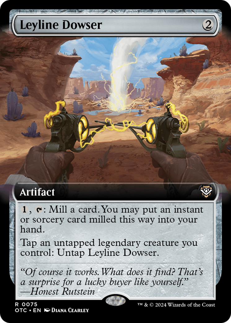 Leyline Dowser (OTC-075) - Outlaws of Thunder Junction Commander: (Extended Art) - Poke-Collect