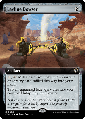 Leyline Dowser (OTC-075) - Outlaws of Thunder Junction Commander: (Extended Art) - Poke-Collect
